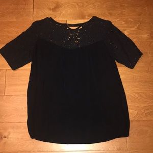 Black Lace Blouse